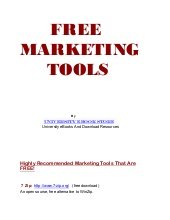 Top 45 FREE Marketing Tools