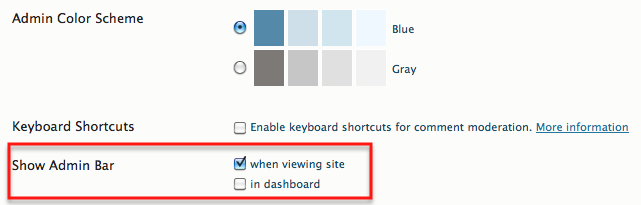 admin bar image admin bar in wordpress