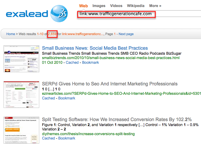 exalead exalead alternative backlink tool