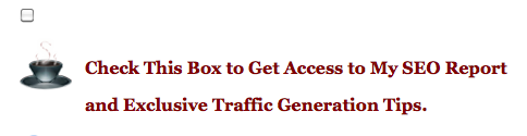 subscribe checkbox tgc