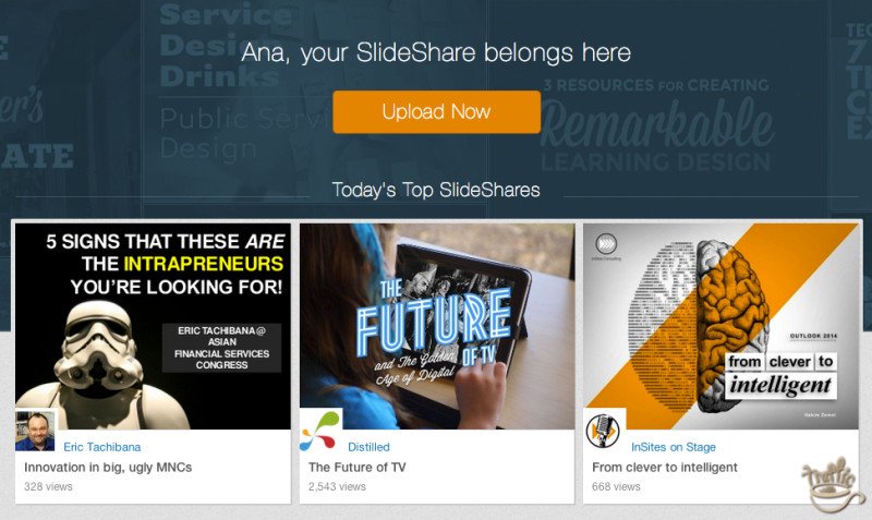 slideshare top presentation of the day section