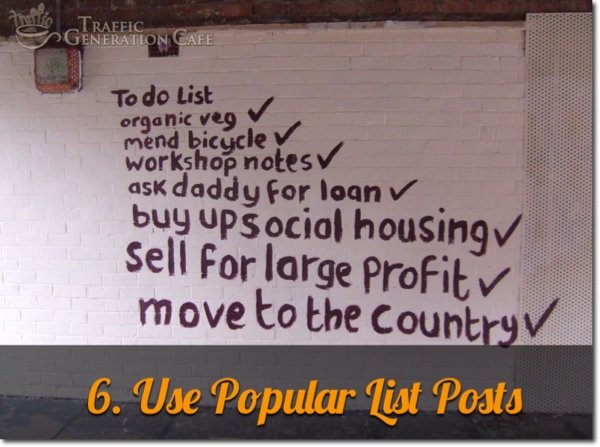 get traffic from popular post lists