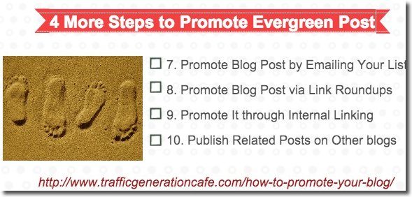 4 steps to promote evergreen post