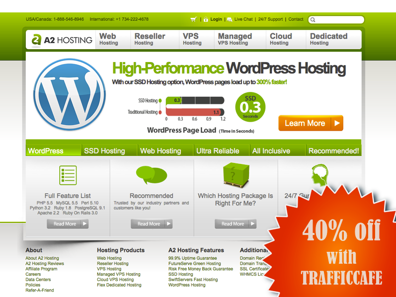 A2 Hosting Black Friday - get 40% off with coupon code