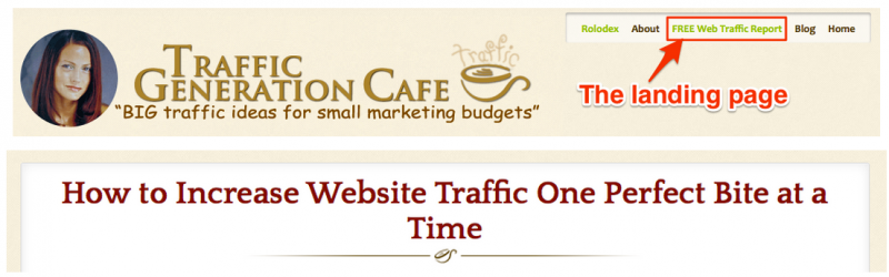 Creating a standalone landing page is also important to your list building strategy