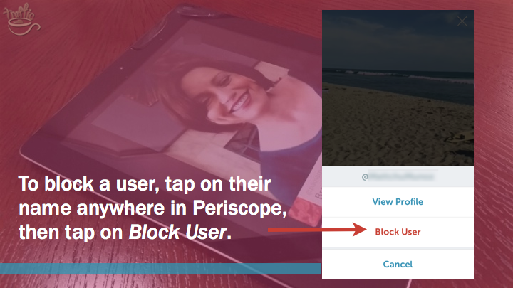 Periscope iOS Tutorial: how to block Periscope user