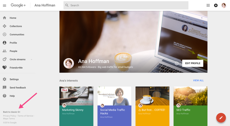 back to classic Google Plus button