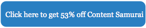 Content Samurai 53% off discount