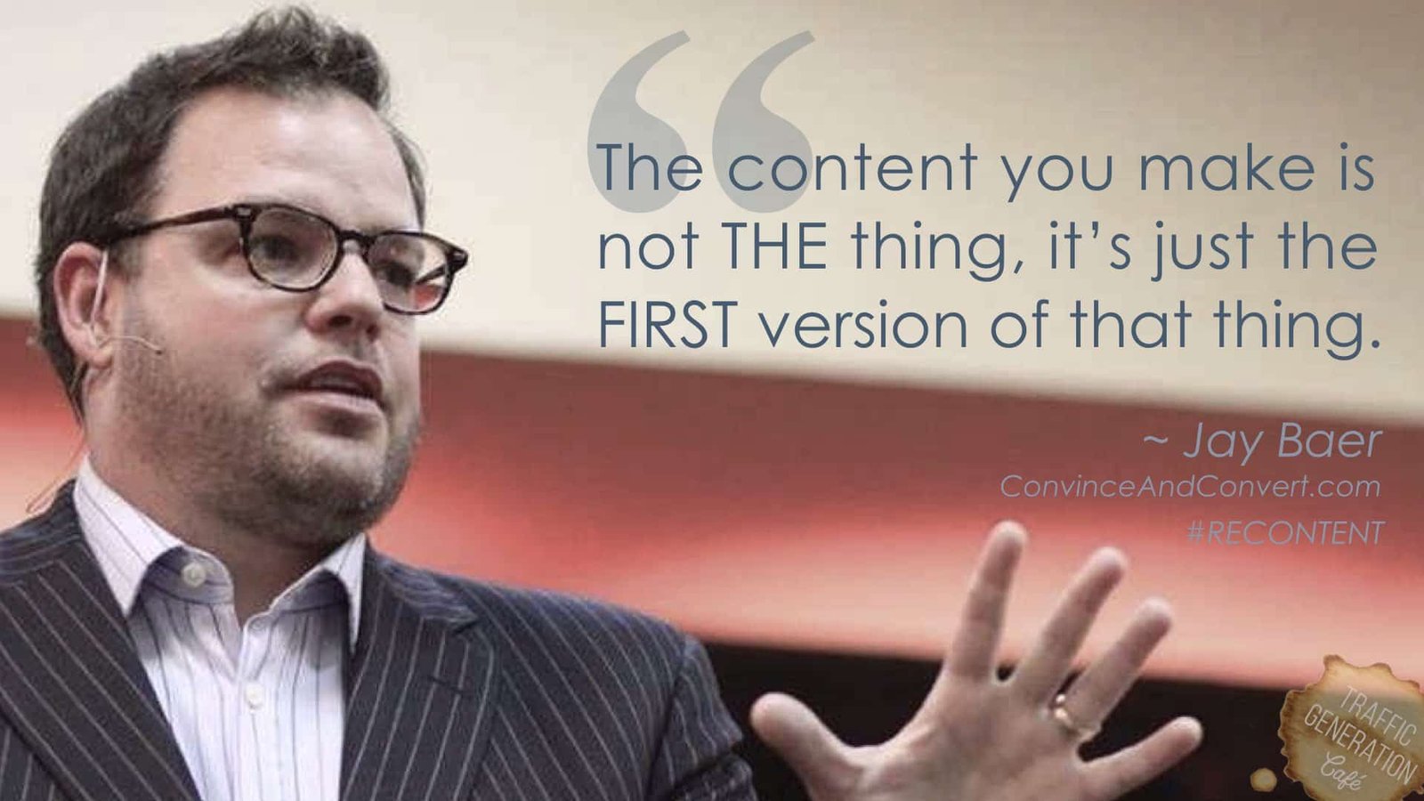 content repurposing by Jay Bayer