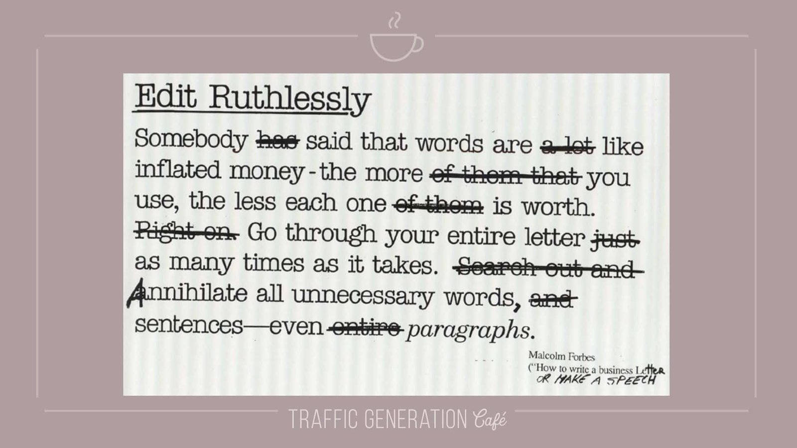 content repurposing: how to edit outline