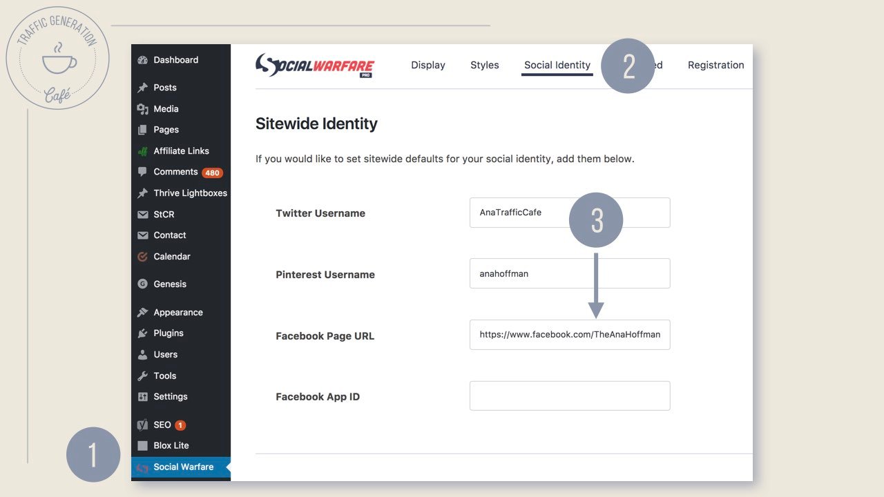 How to set up FB Author Tags with Social Warfare, step 2