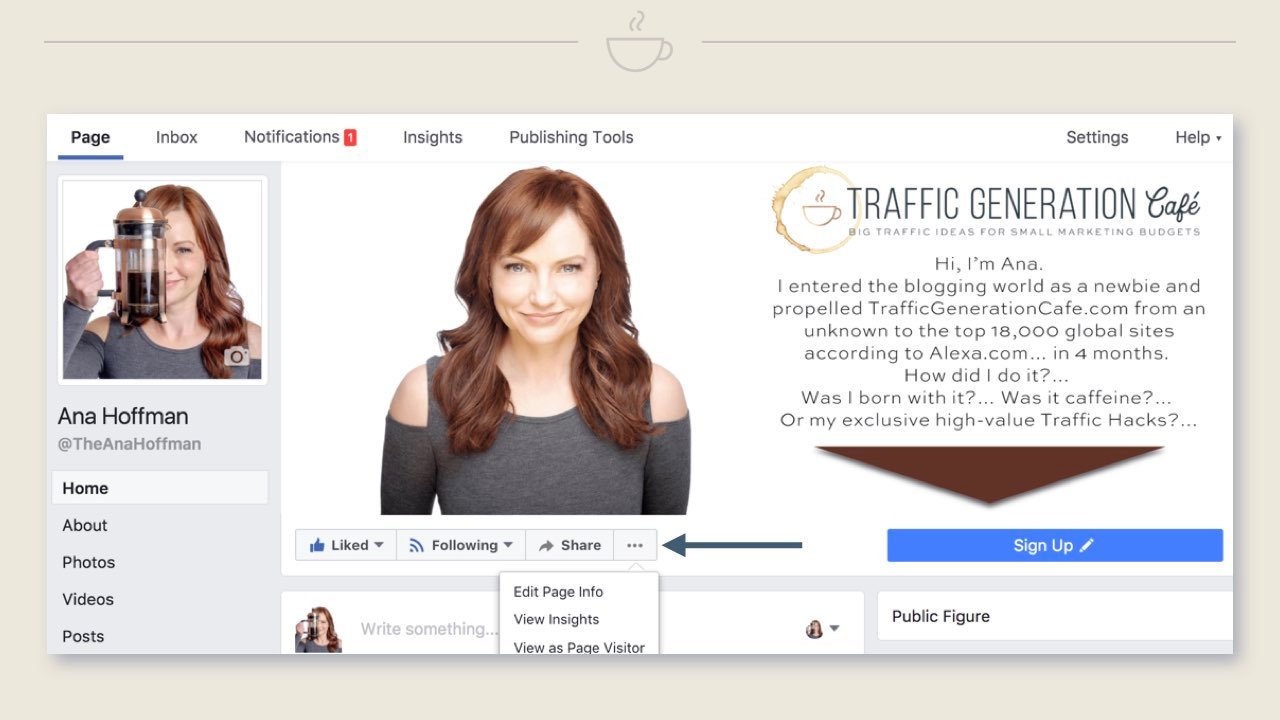 How to switch FB Page Public Figure, Step 2